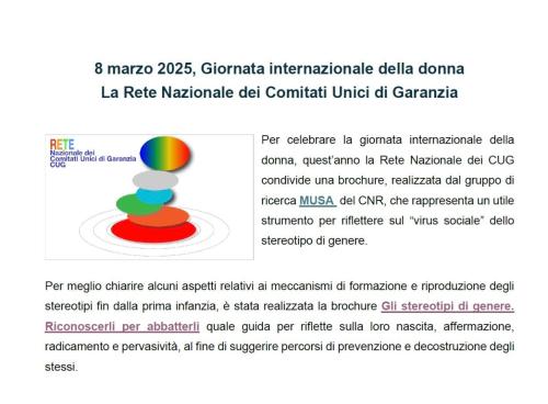 Giornata internazionale della donna 2025